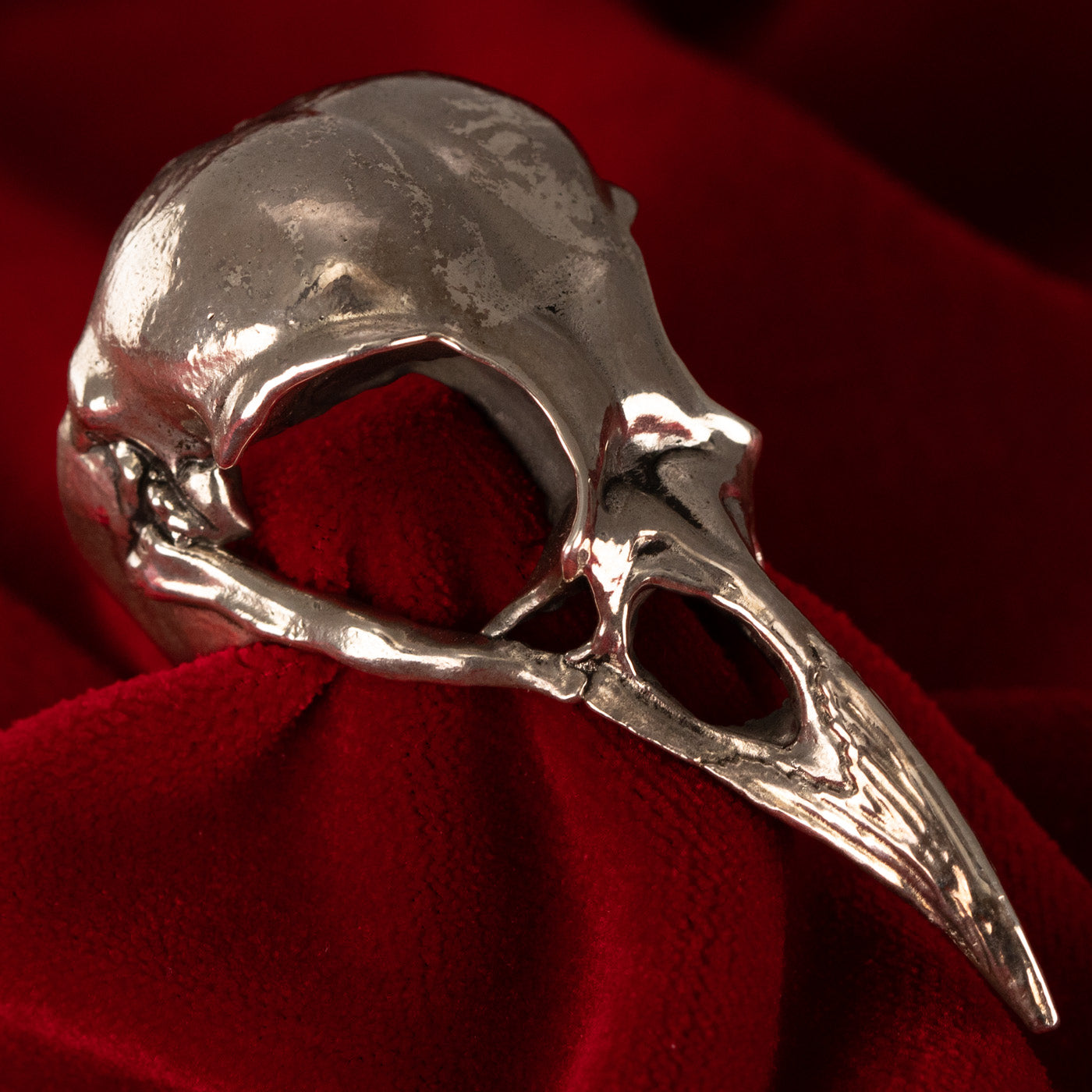 Crow fashion skull ring